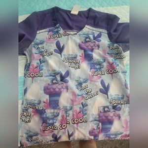 Trolls scrub top